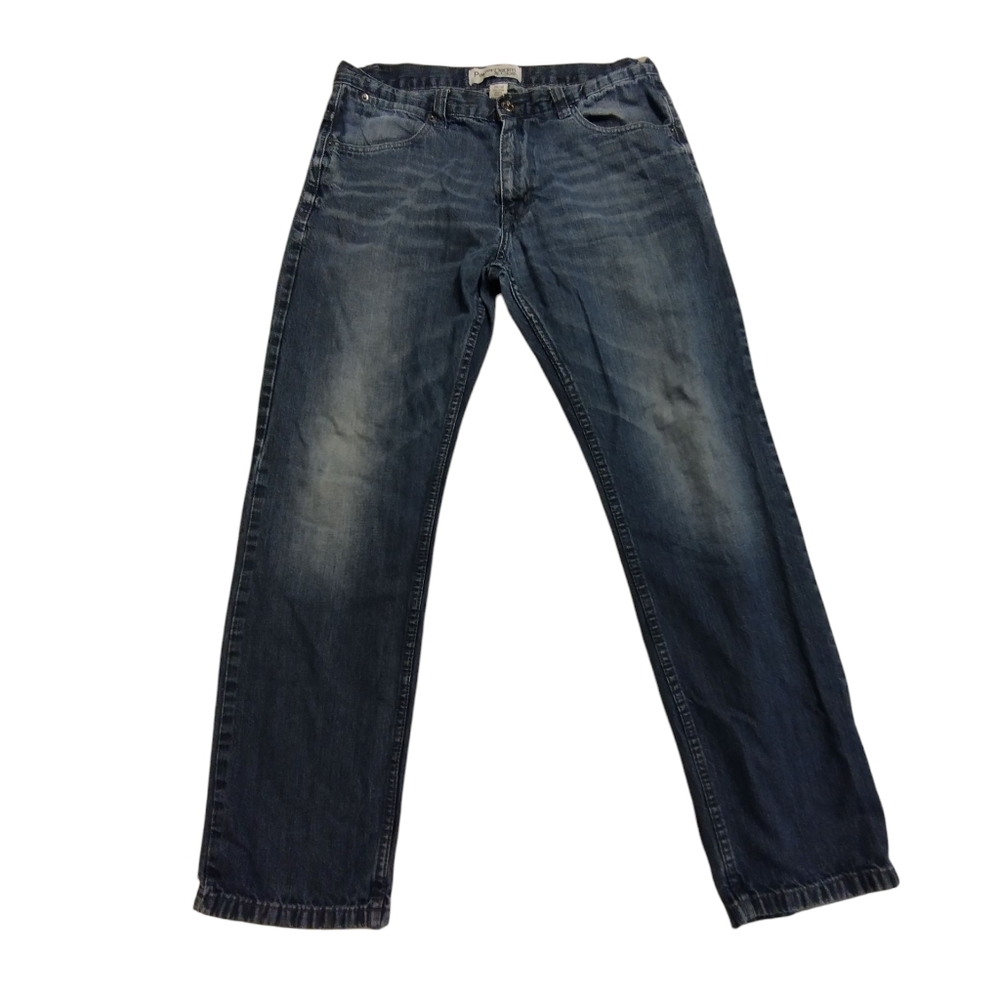 💚 Paper Denim & Cloth Men's Blue Straight Leg Denim Jeans 34x30 Relax